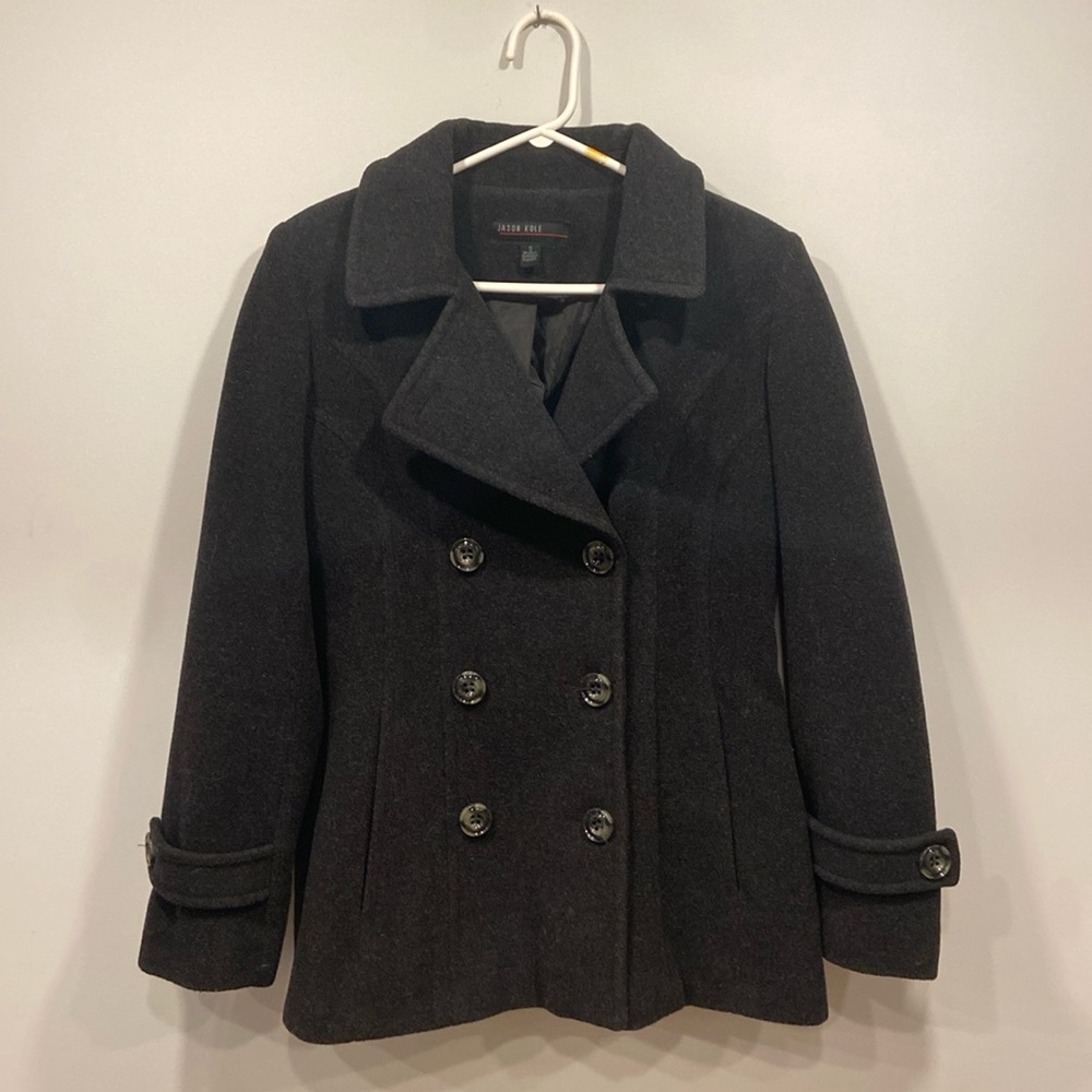 Wool blend pea coat